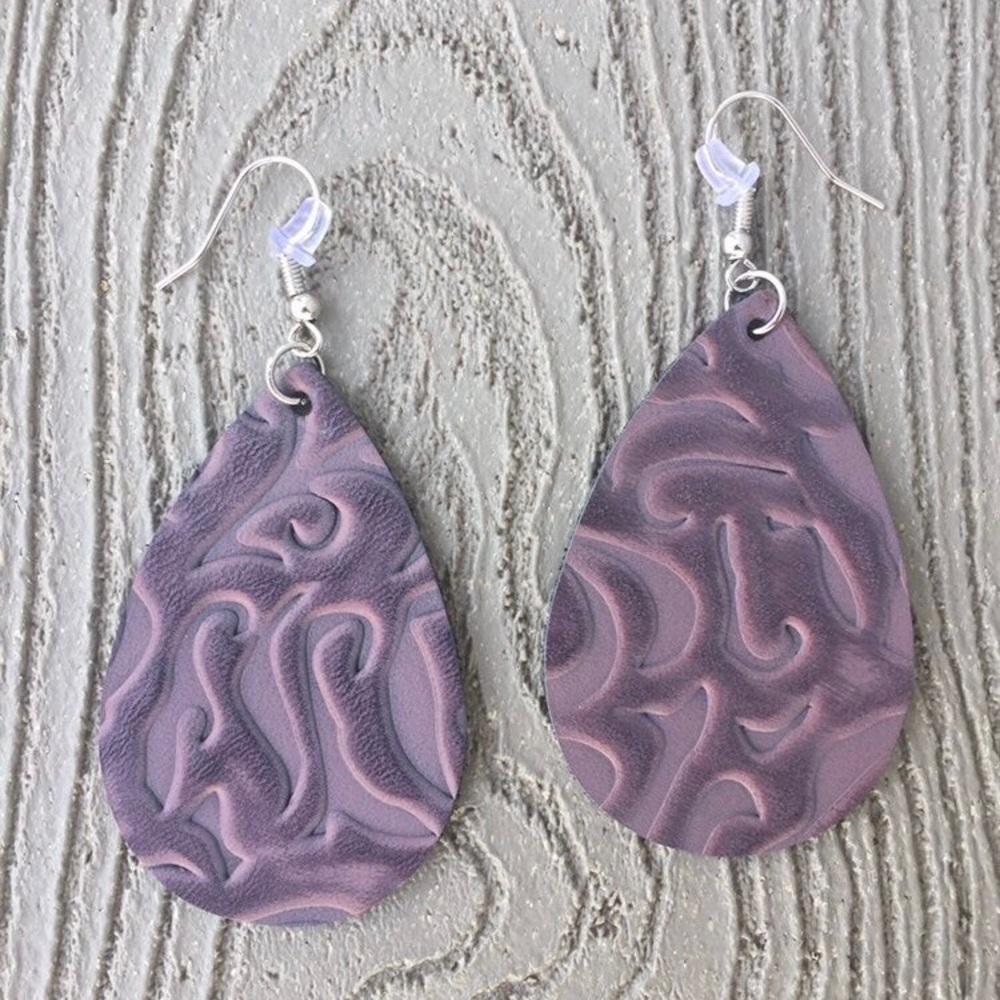 Purple earring